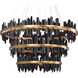 Icarus LED Matte Black / Gold / Silver Chandelier Ceiling Light, Large